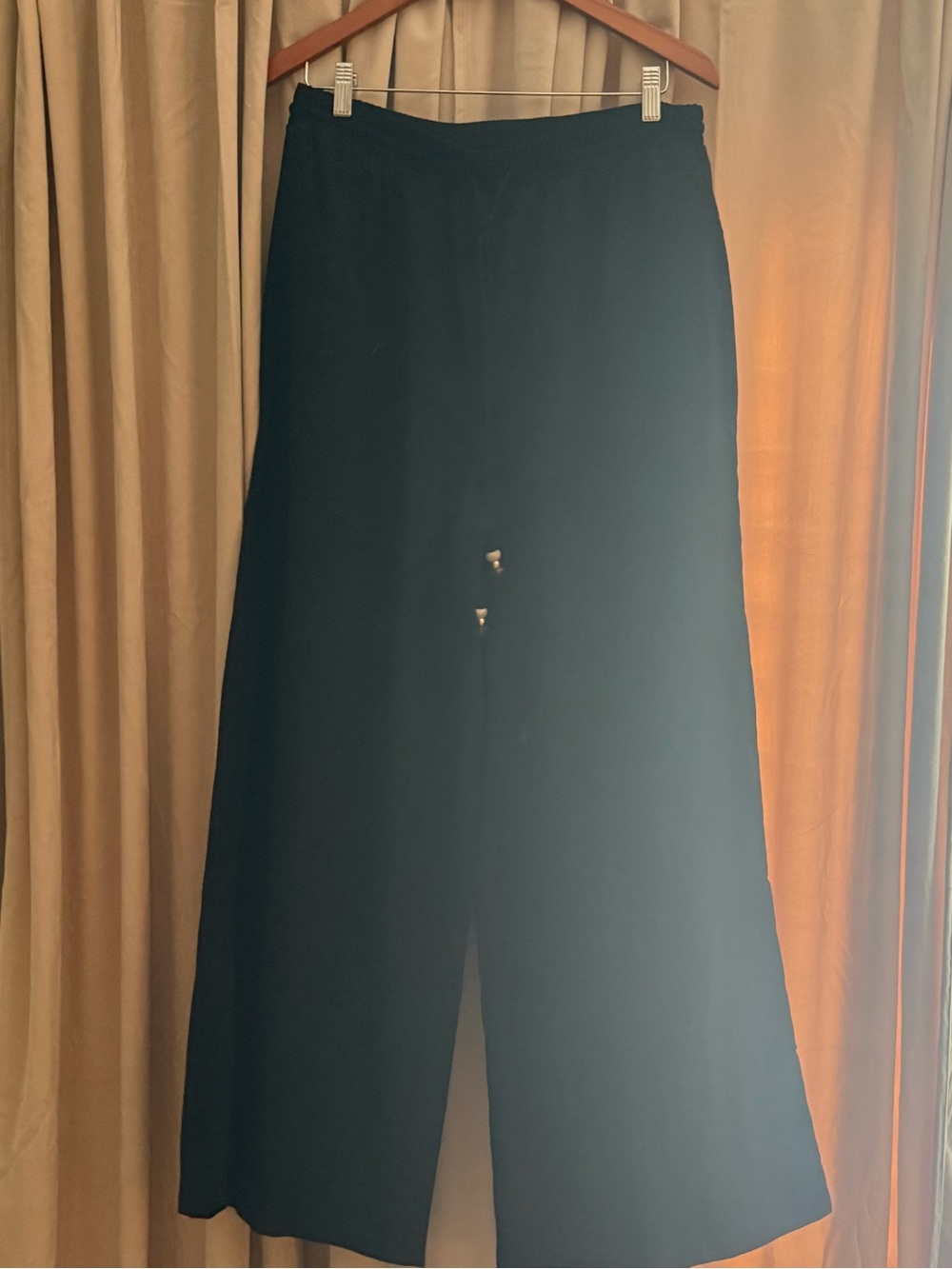 Kulani Kinis Black A-Line Wide Skirt